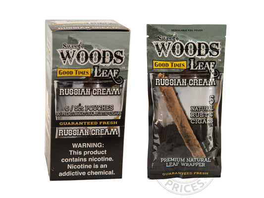 Good Times Sweet Woods Leaf Wraps Cigarillos - 5 Pack