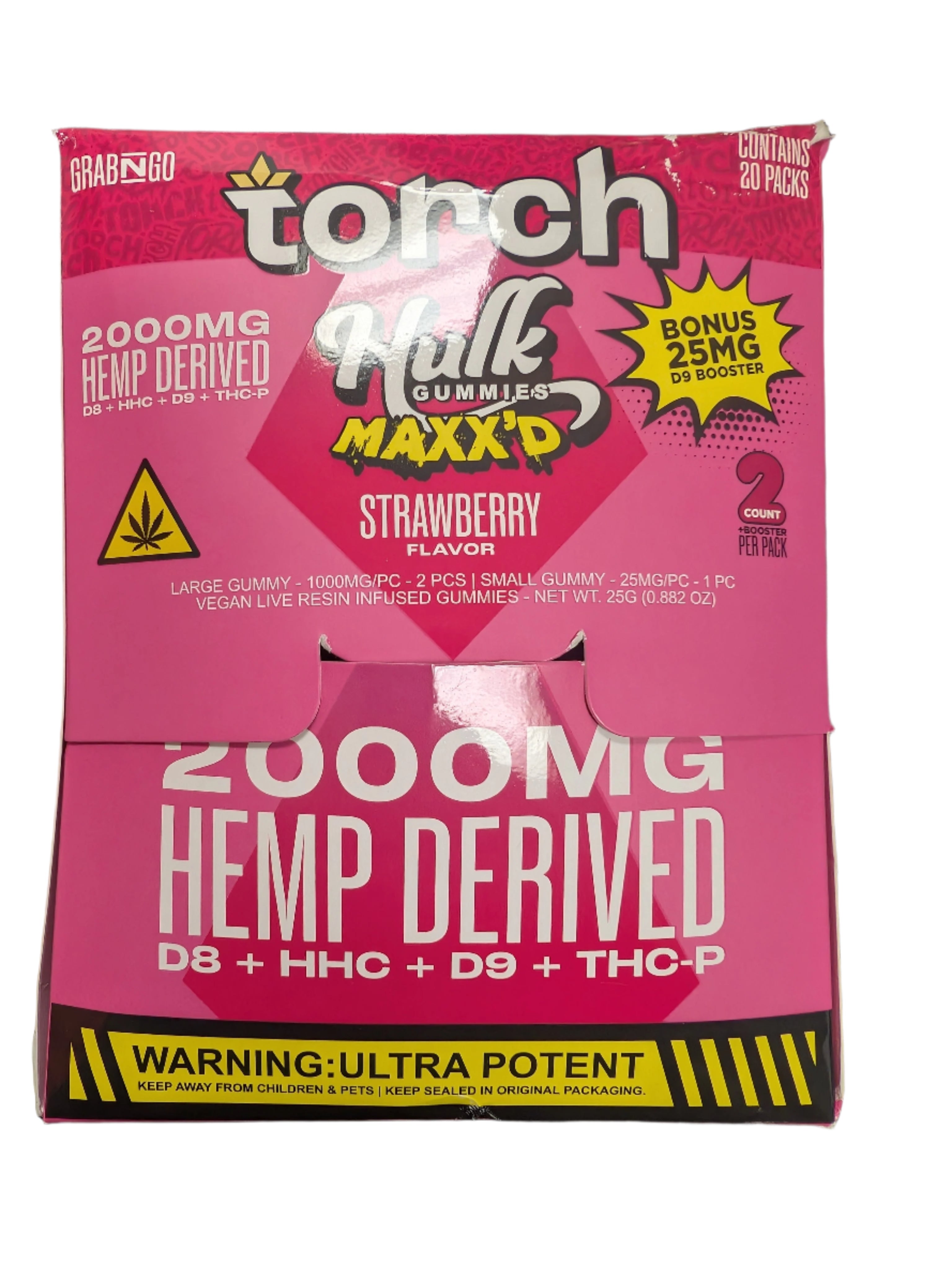 Torch Hulk Gummies Maxx'd 2,000mg (2pk)