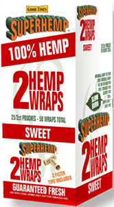 SuperHemp Hemp Wraps - 2 Pack