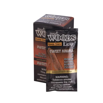 Good Times Sweet Woods Leaf Wraps Cigarillos - 5 Pack