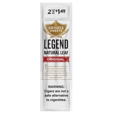 Swisher Legends - Tobacco Leaf Cigars - 2pk