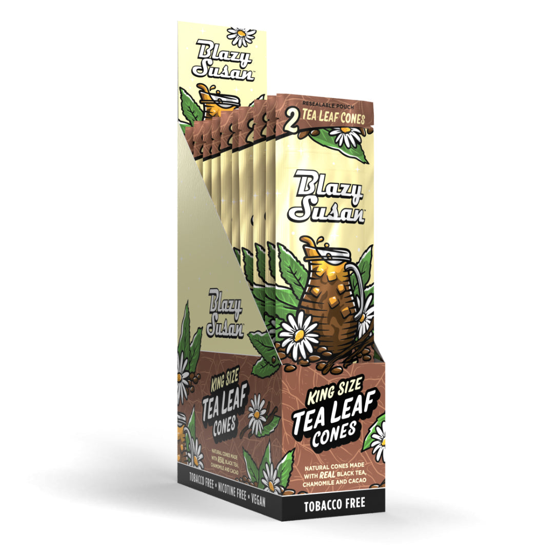 Blazy Susan - Tea Leaf Hemp Cones - 10 Ct Display *NEW FLAVOR*