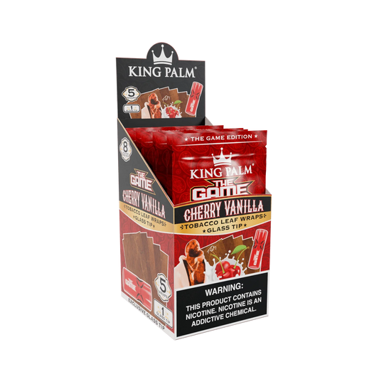 King Palm - Tobacco Leaf Wraps with Glass Tips
