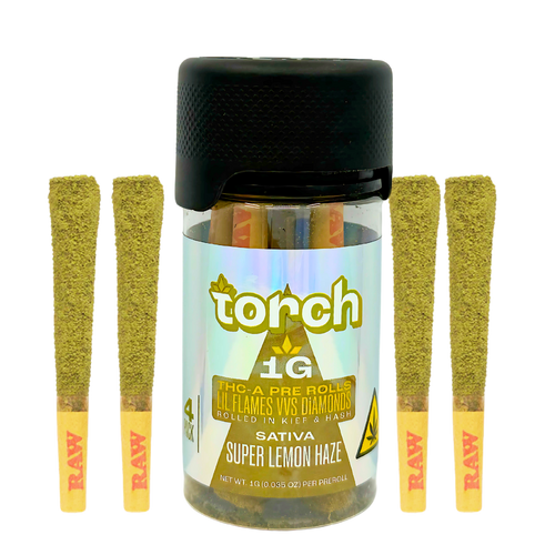 Torch Lil Flames VVS Diamond 4g THCA Delta Flower/Pre-Rolls