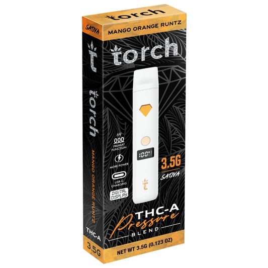 Torch Pressure | THC-A | 3.5 Gram Delta Disposables w/Screen