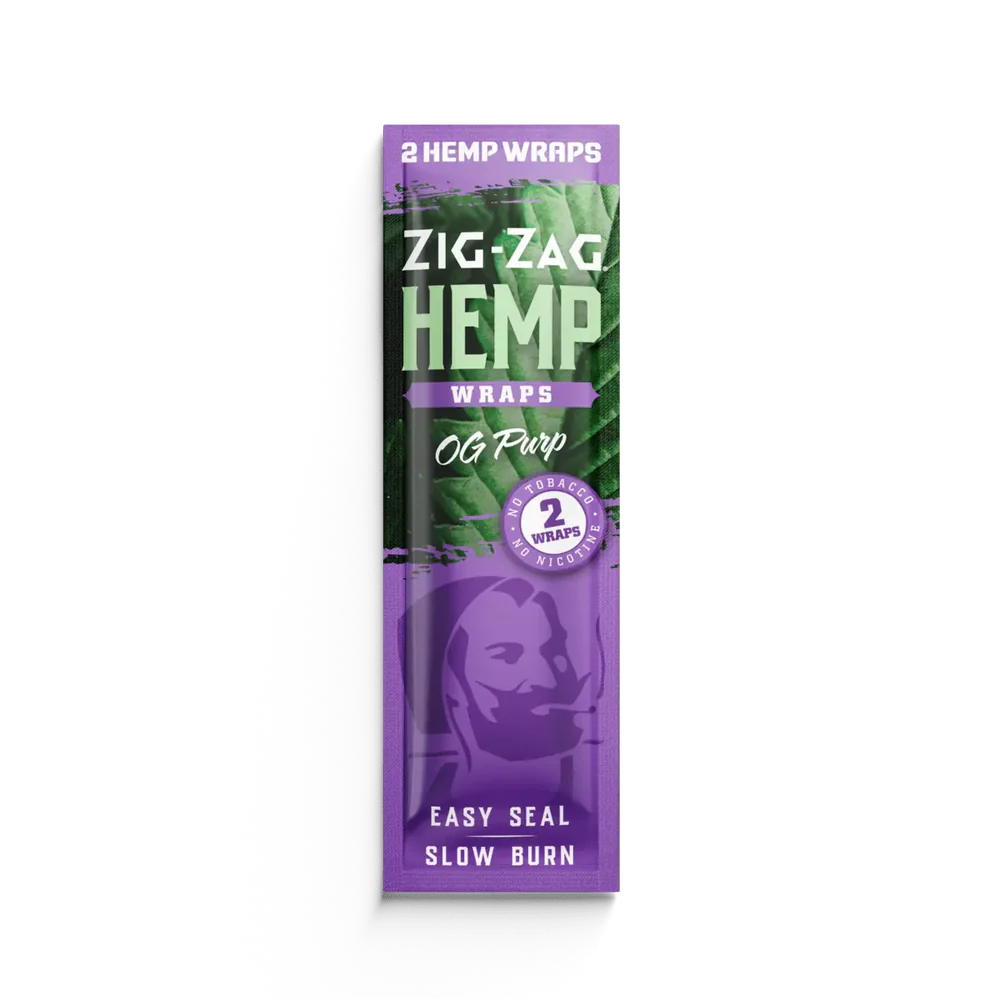Zig Zag Natural Hemp Wraps | 2pk