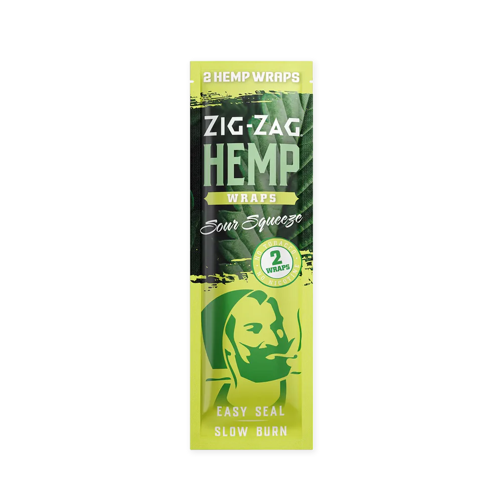 Zig Zag Natural Hemp Wraps | 2pk