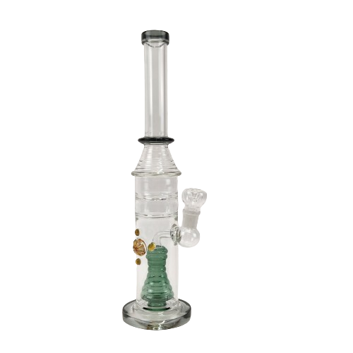 Large Waterpipe With Marble Accent - Glass Pipe