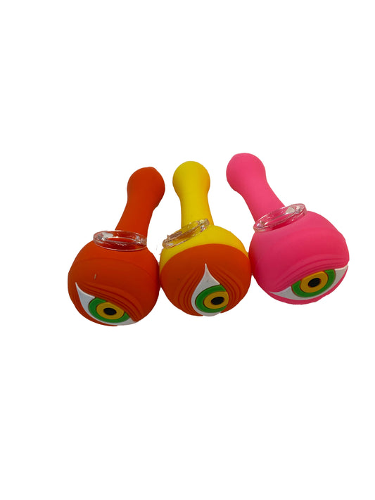 Eye Hand Bowl Pipe - Silicone