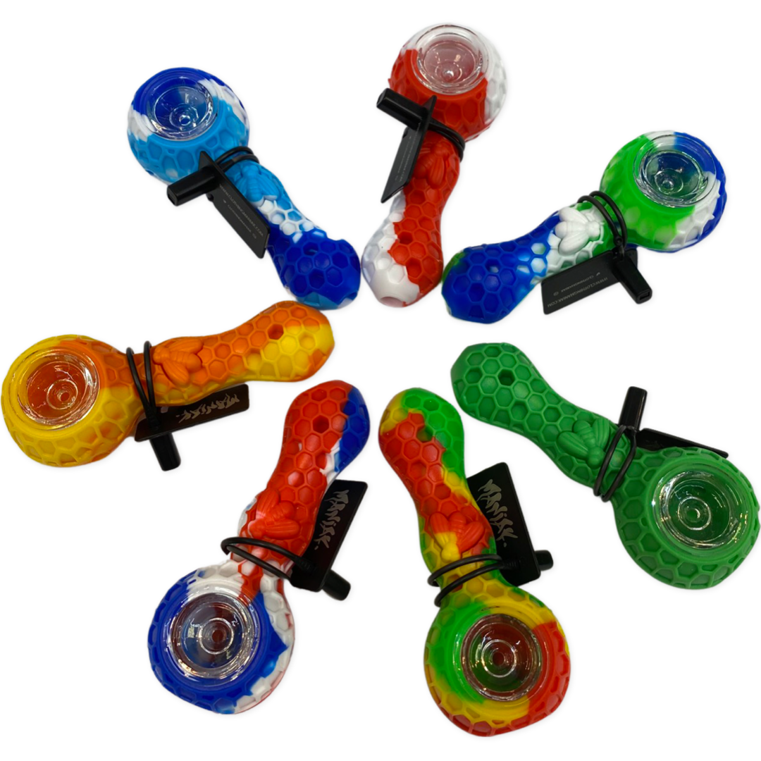 Maniak - Hand Pipes - Honeycomb - Silicone