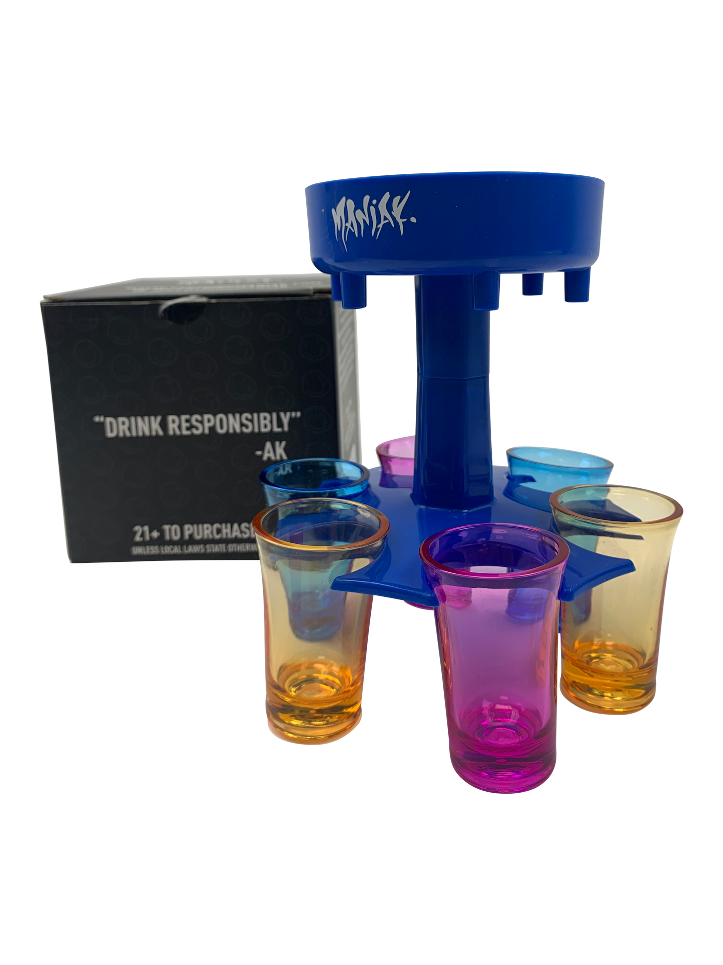 Maniak Color Shot Dispenser Six Shooter