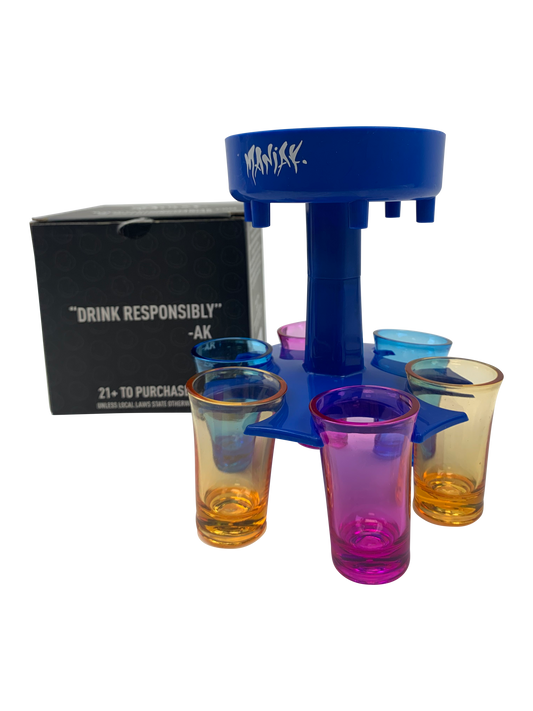 Maniak Color Shot Dispenser Six Shooter