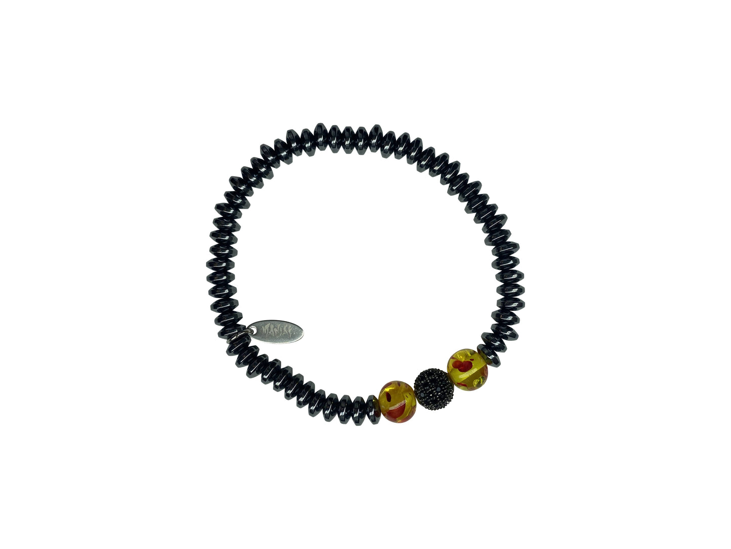 Gunmetal Maniak Bracelet - S Essentials