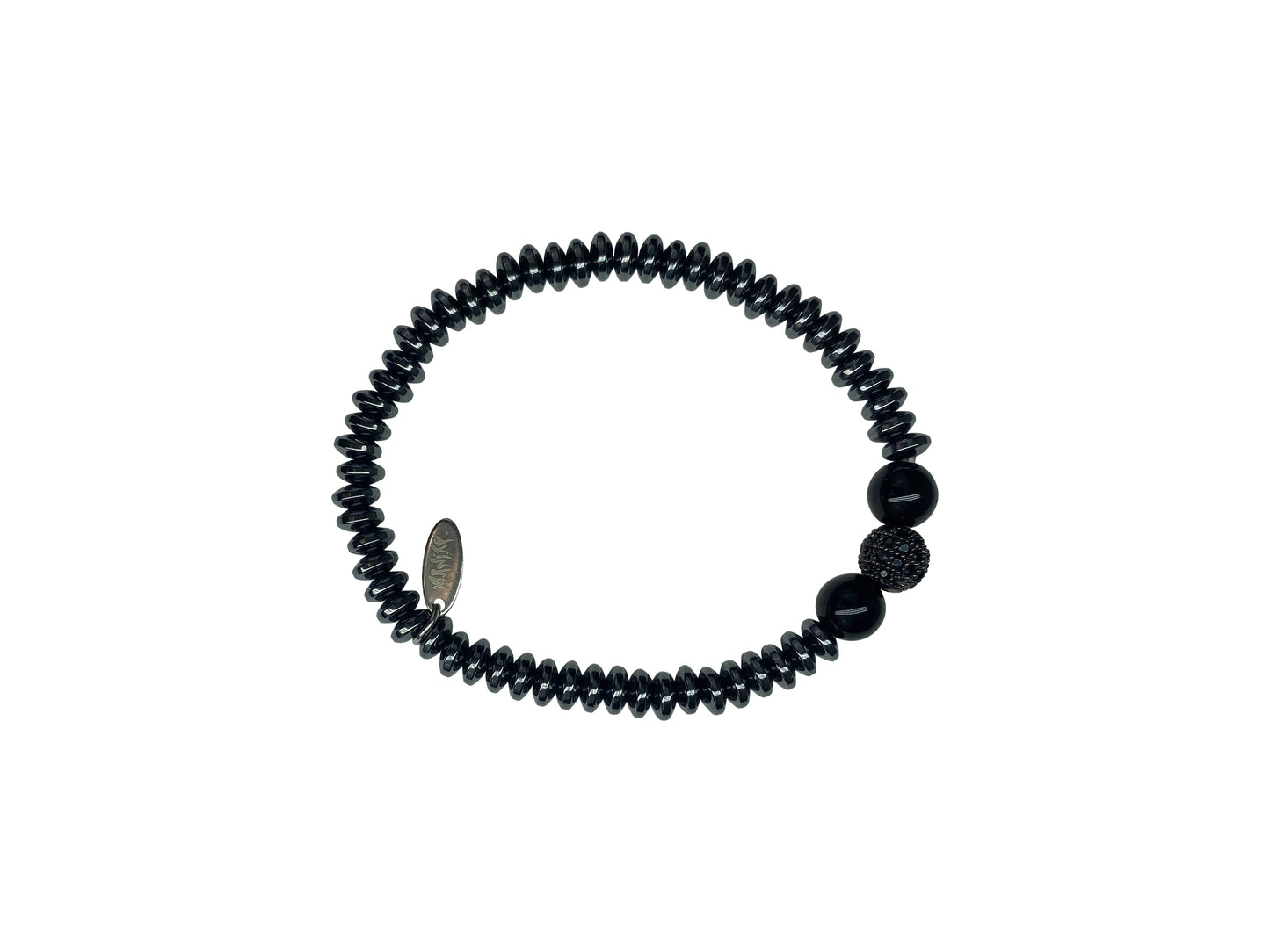 Gunmetal Maniak Bracelet - S Essentials