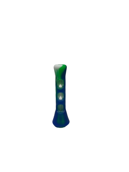 Glass Chillum with Silicon Outter - Silicone