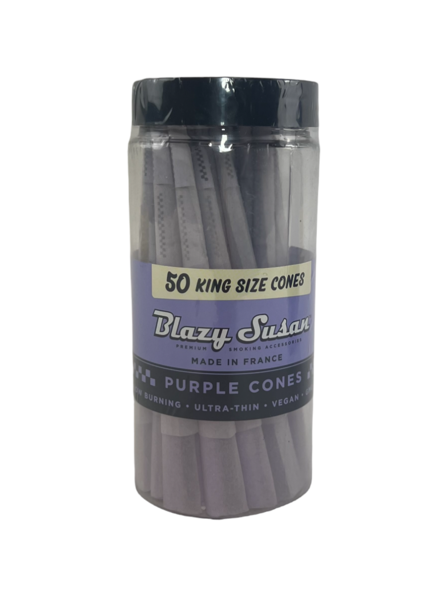 Blazy Susan Purple Pre-Rolled Cones | 50 Pack King Size