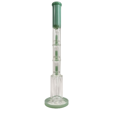 Large Waterpipe 3 Chamber With Downstem - Glass Pipe