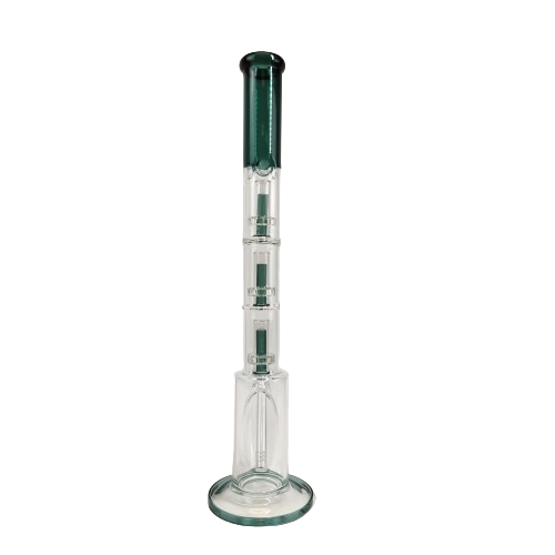 Large Waterpipe 3 Chamber With Downstem - Glass Pipe