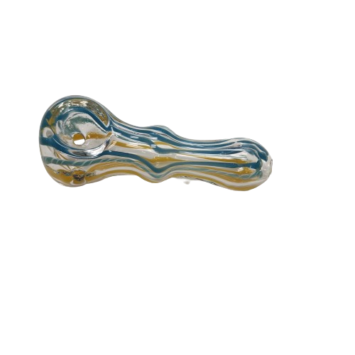 Mini Hand Pipe Tri Colored Stripes