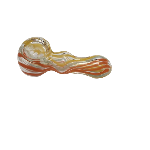 Mini Hand Pipe Tri Colored Stripes