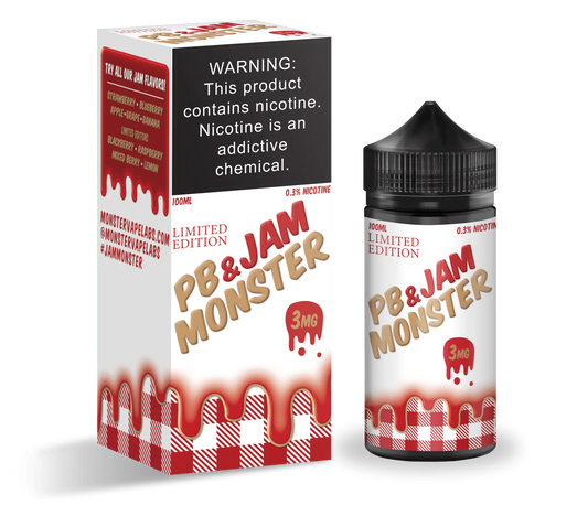 PB and Jam Monster - 100 ML - Vape Juice - 3 MG