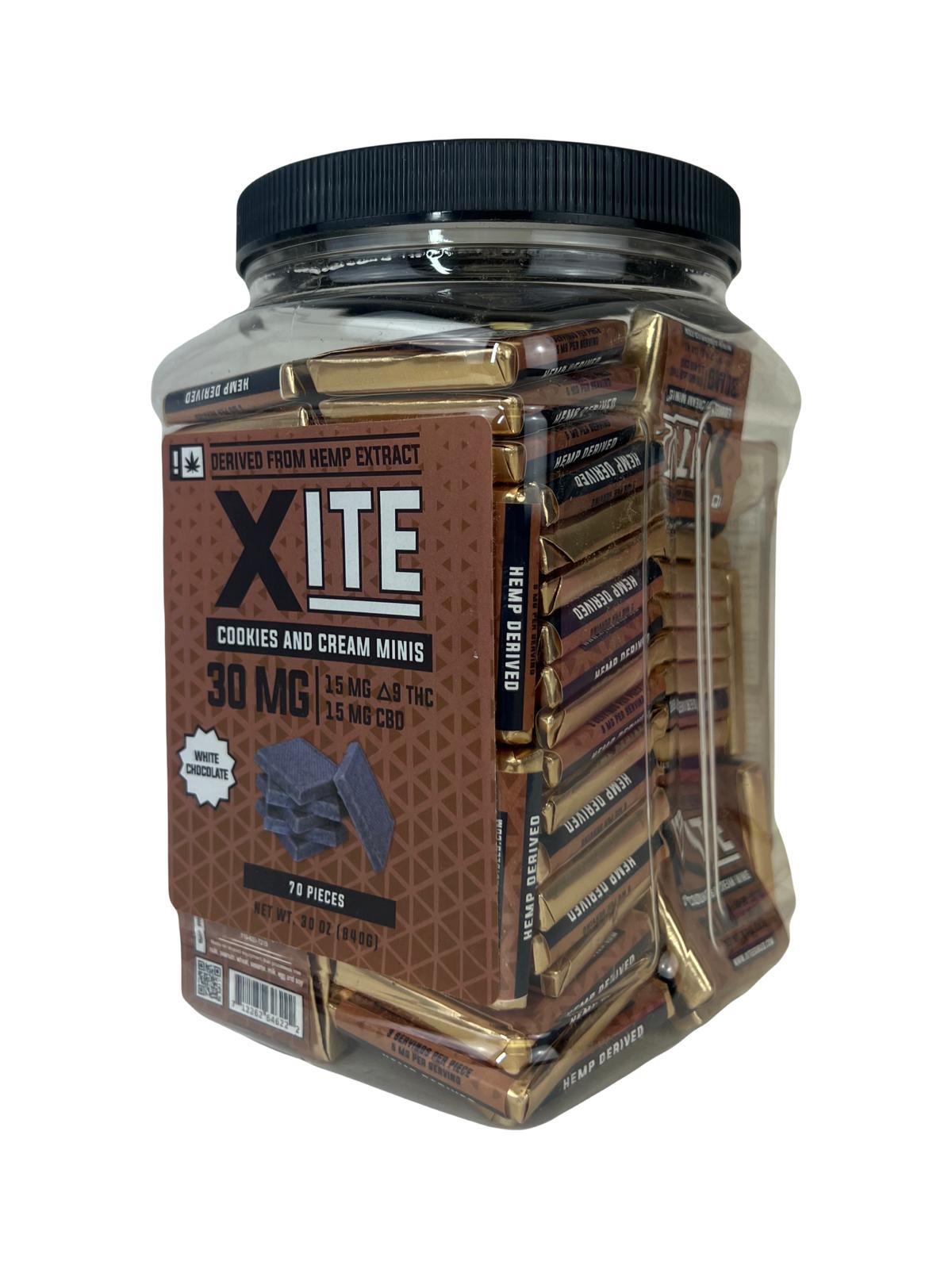 Xite Cookies N' Cream Minis 30mg - Delta Edibles