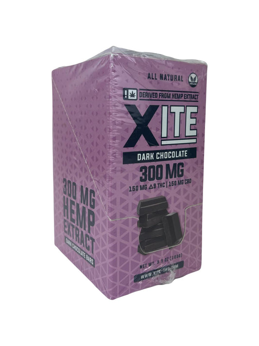 Xite Dark Chocolate Bar 300mg - Delta Edibles