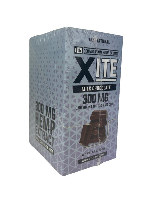Xite Milk Chocolate Bar 300mg - Delta Edibles