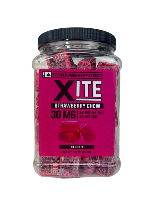 Xite Strawberry Chew 30mg - Delta Edibles