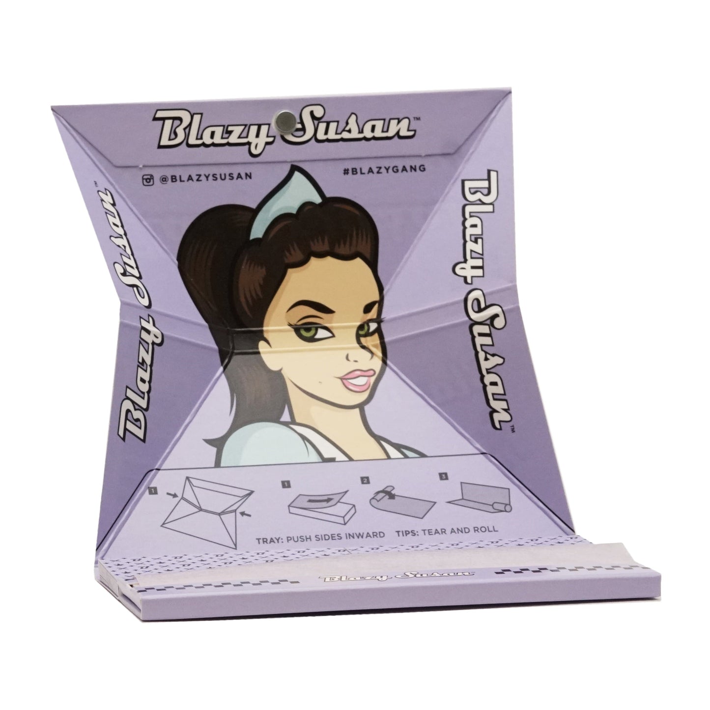 Blazy Susan - King Size Deluxe Rolling Kit Paper and Filters - Purple