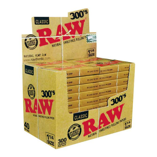 RAW Classic 1 1/4" 300'S Rolling Papers
