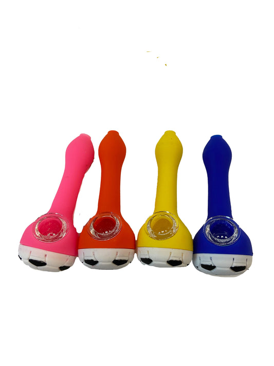 Soccer Bowl Hand Pipe - Silicone