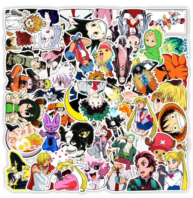 Anime III Themed Stickers - 50 Pack