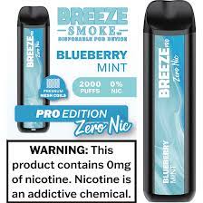 Breeze Pro Zero Nic - Nicotine Disposable