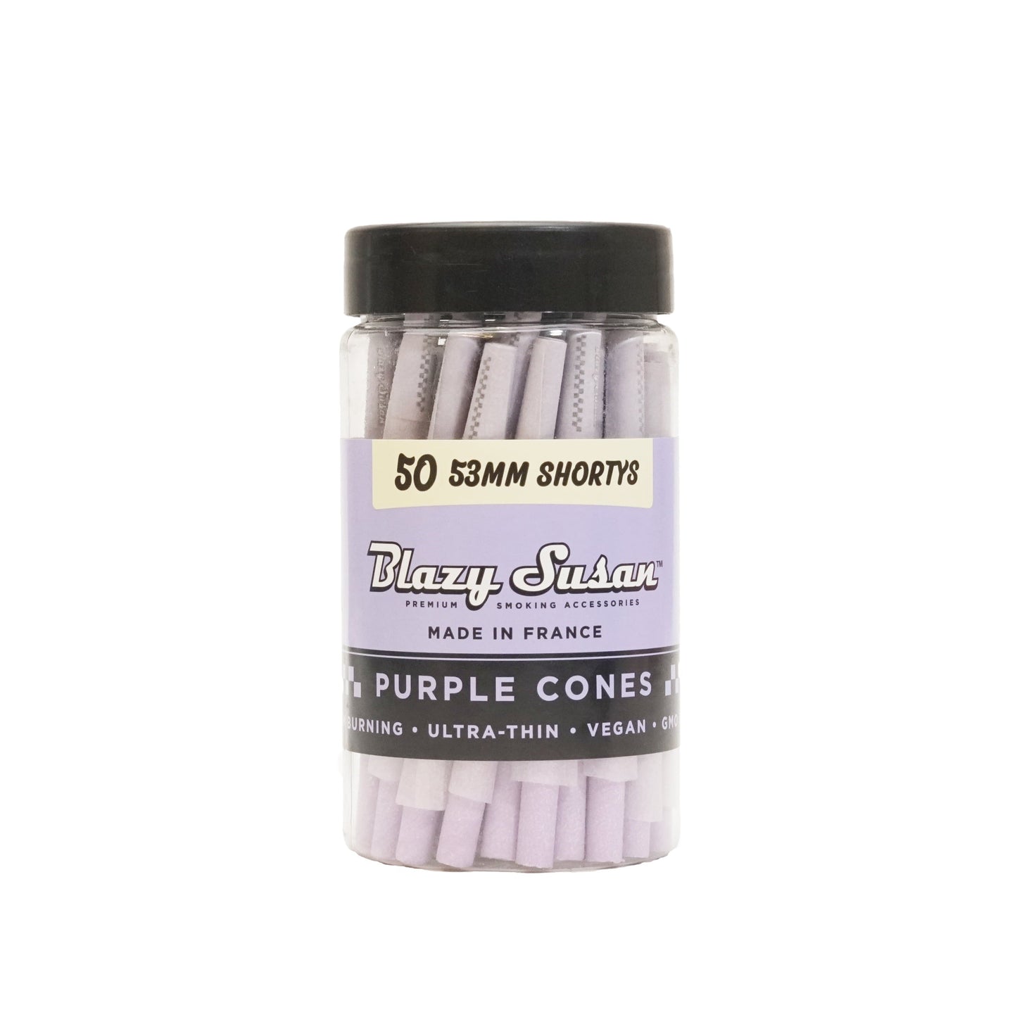 Blazy Susan - Shorty Purple Pre Rolled Cones | 50 Count