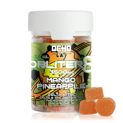 Ocho Extracts Obliter8 3500 MG Live Resin Gummies - Delta Edible